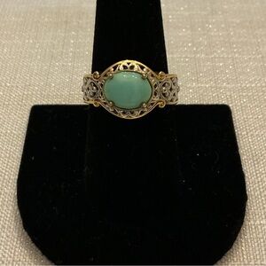 Michael Valitutti Vintage Blue Turquoise Ring